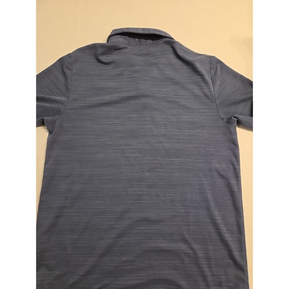 Travis Mathew Golf Polo Shirt Mens Medium Gray Geometric Short Sleeve Stretch - Picture 4 of 4